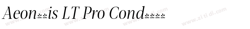 Aeon黑体is LT Pro Cond字体转换